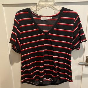 Striped Black Top